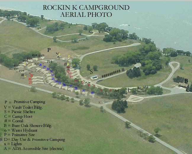 rockin k campground aerial photo