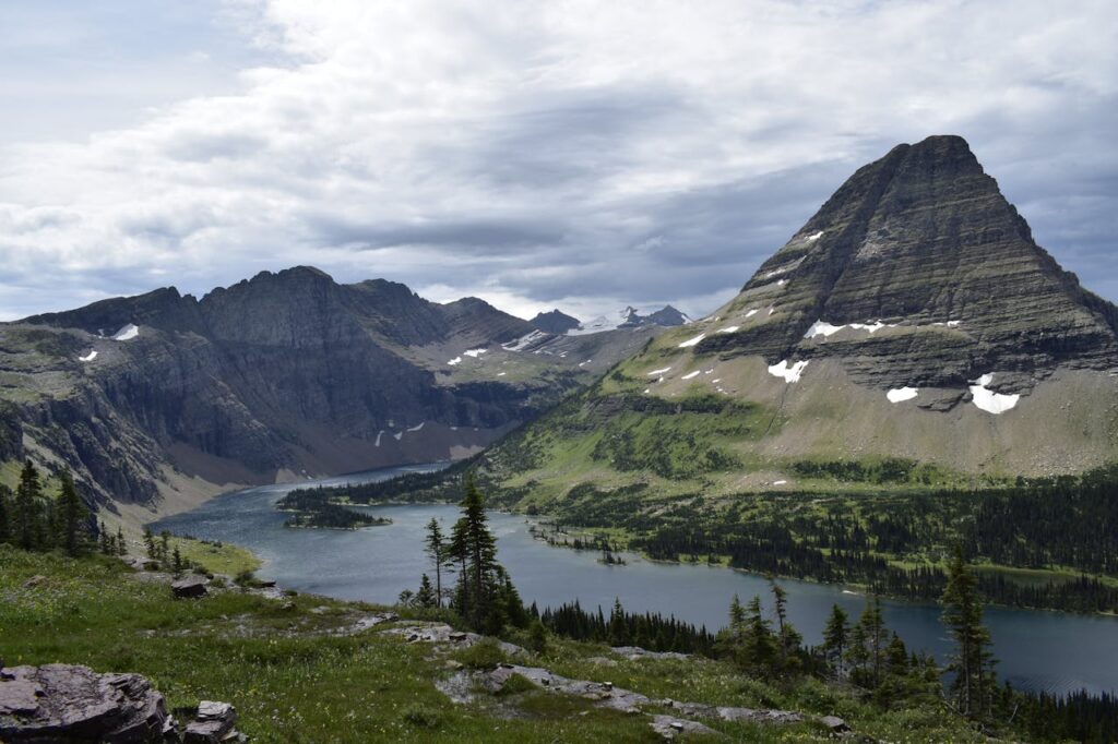 Scenic View of Glacier National Park in Summer